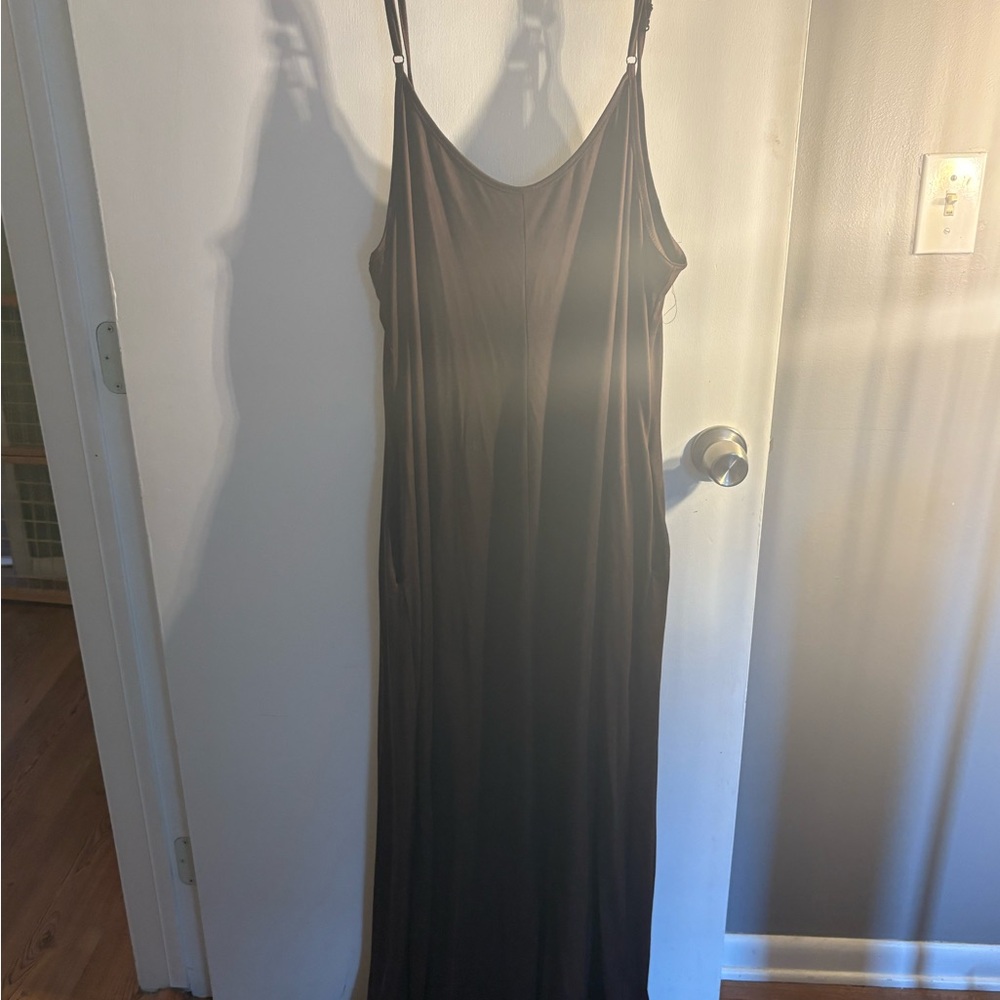 SHEIN Brown Sleeveless Maxi Dress size 3x